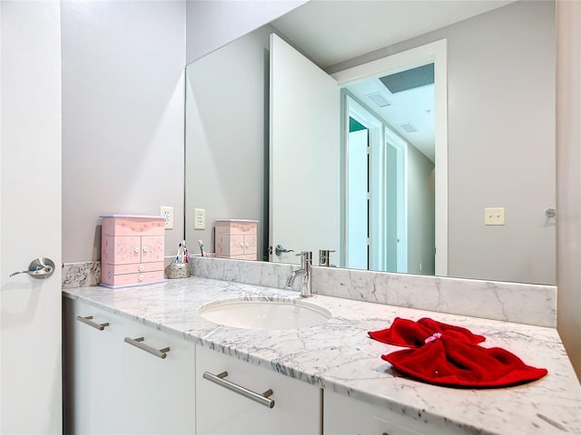 bathroom with vanity