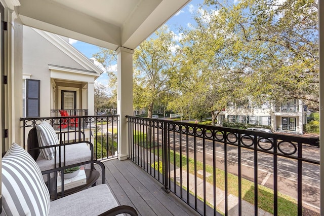 view of balcony