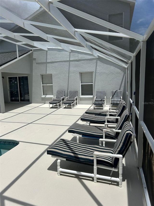 954 Lockbreeze Dr, Davenport, FL 33897 - view of patio featuring a lanai and an outdoor pool