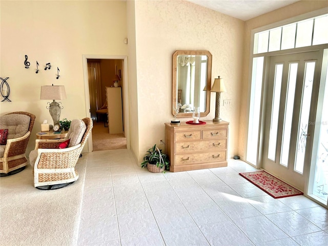 entryway featuring tile patterned floors