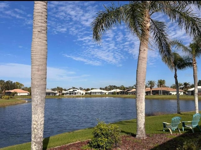 water view featuring nearby suburban area
