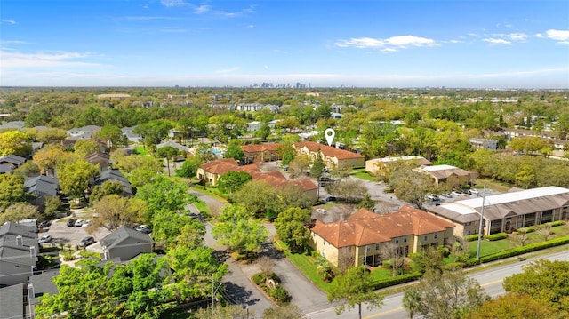 aerial view featuring a residential view