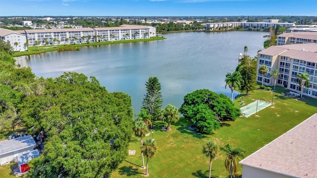 3672 Lake Bayshore Dr Unit K327, Bradenton, FL 34205 - bird's eye view with a water view