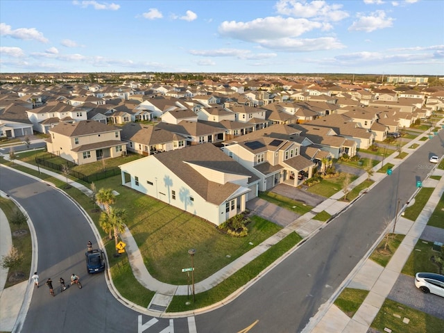 bird's eye view featuring a residential view