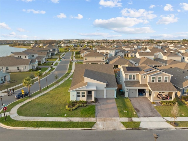 bird's eye view featuring a residential view