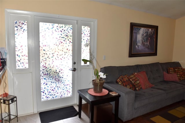 living room with a healthy amount of sunlight