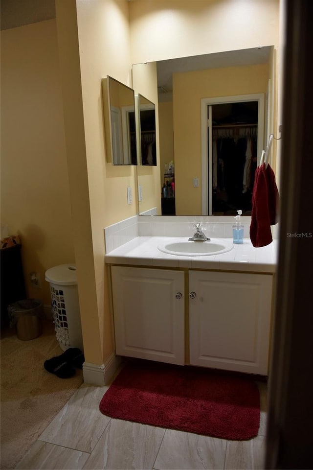 bathroom featuring vanity