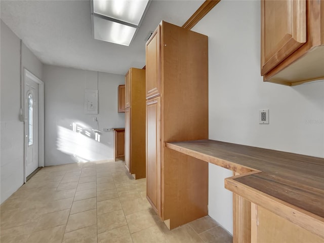 interior space with light tile patterned flooring