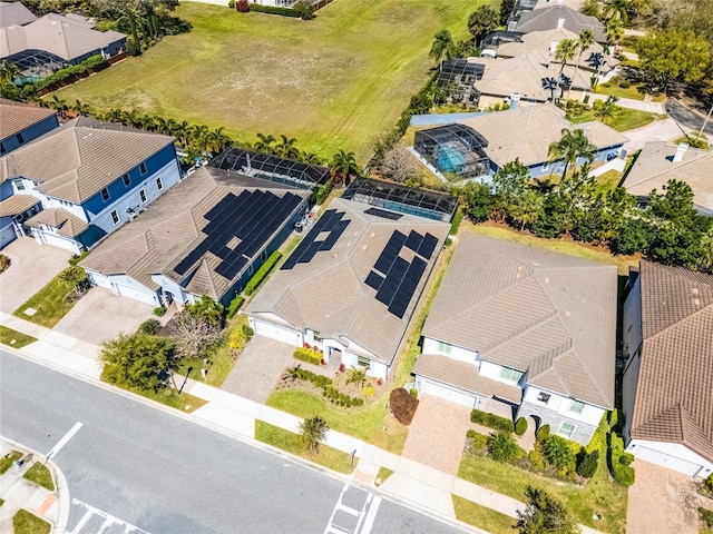 bird's eye view featuring a residential view