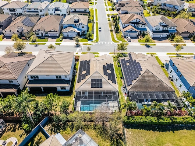 birds eye view of property featuring a residential view