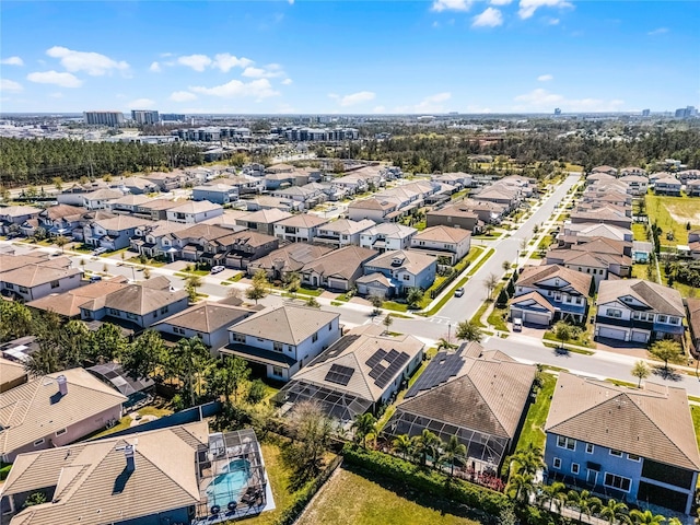 drone / aerial view featuring a residential view