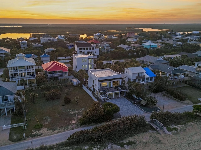 aerial view featuring a residential view