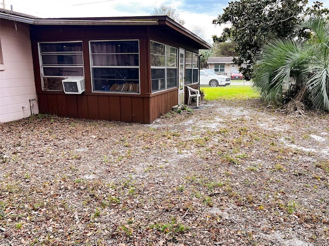 view of property exterior with cooling unit