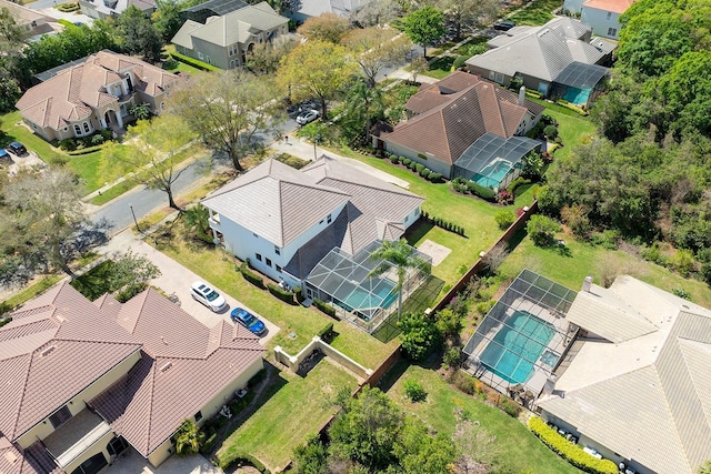 birds eye view of property featuring a residential view