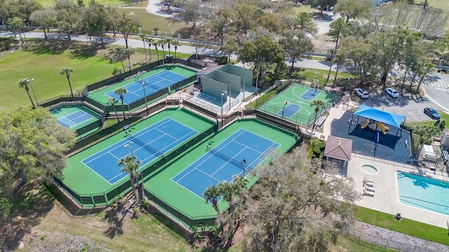 birds eye view of property