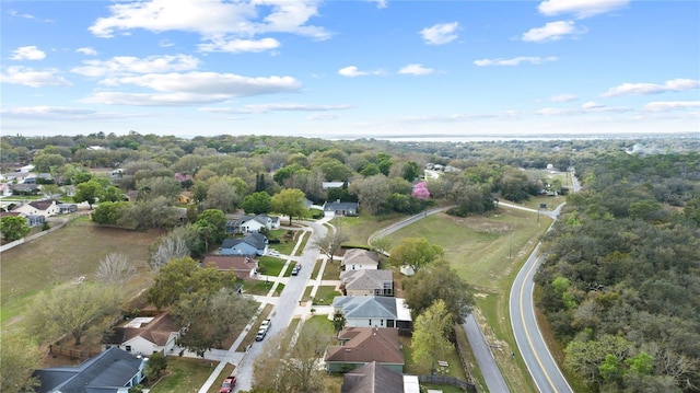 aerial view featuring a residential view