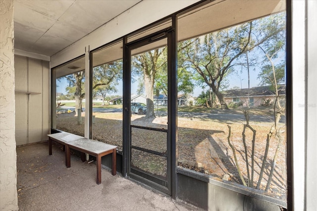 view of sunroom / solarium