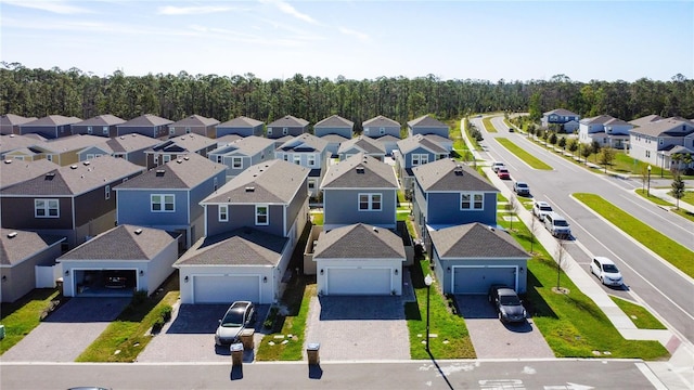 birds eye view of property featuring a residential view