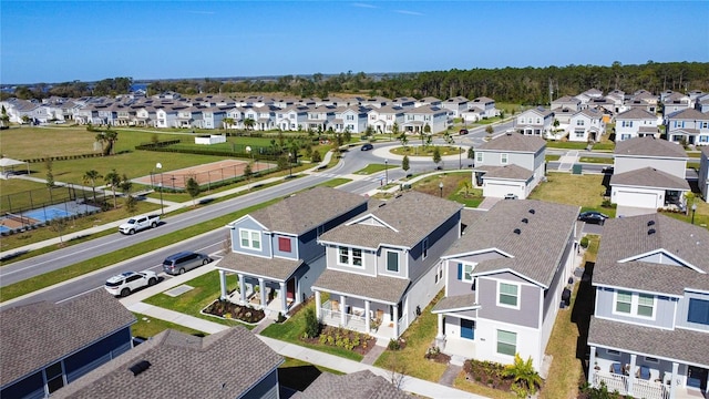 birds eye view of property featuring a residential view