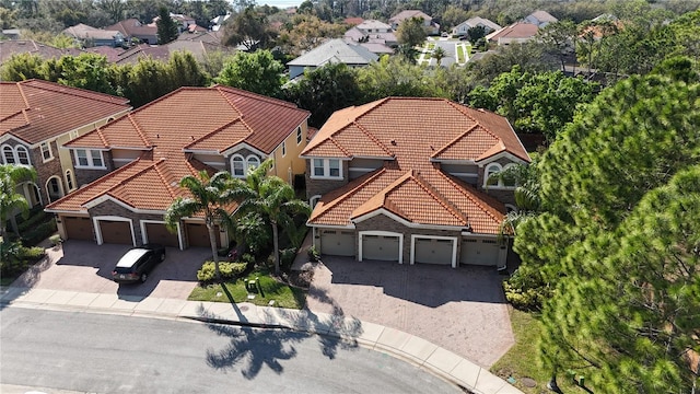 aerial view featuring a residential view