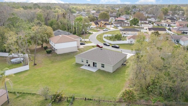 drone / aerial view featuring a residential view