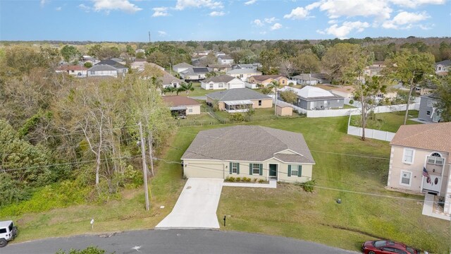 drone / aerial view featuring a residential view