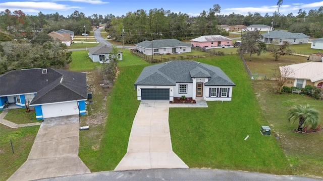 drone / aerial view featuring a residential view