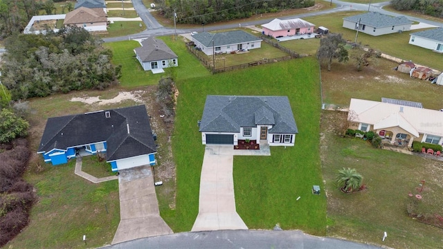 drone / aerial view featuring a residential view