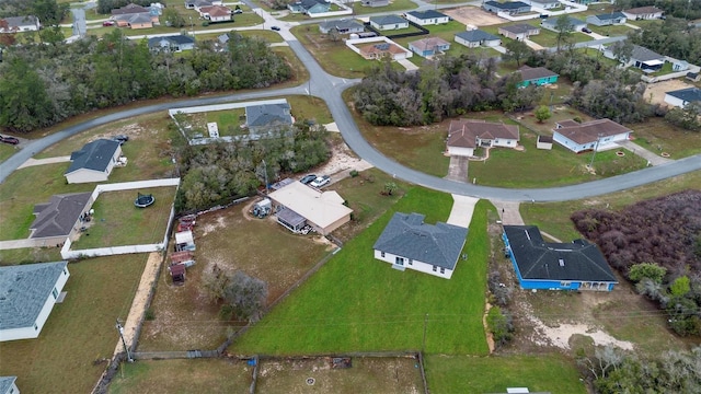 drone / aerial view with a residential view