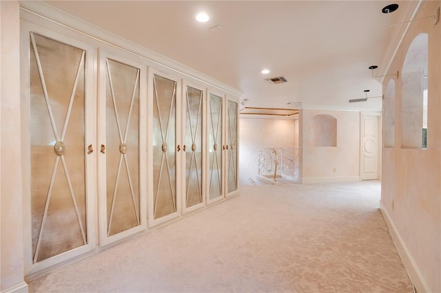 1400 Alabama Dr, Winter Park, FL 32789 - corridor with recessed lighting, carpet flooring, visible vents, and baseboards