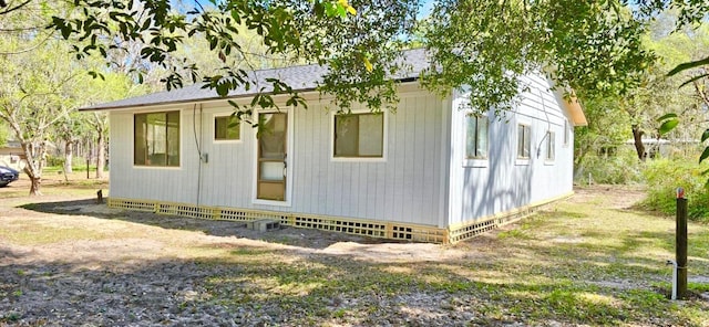 view of outdoor structure with entry steps