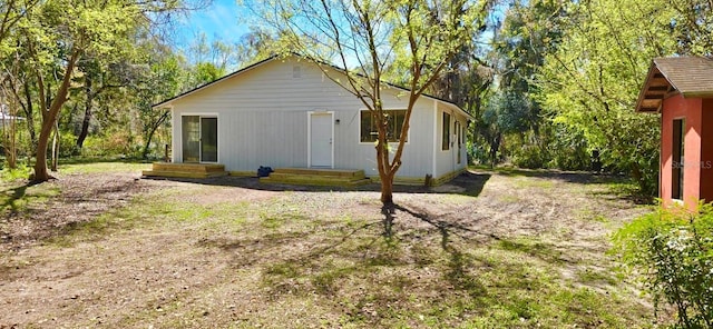 view of rear view of property