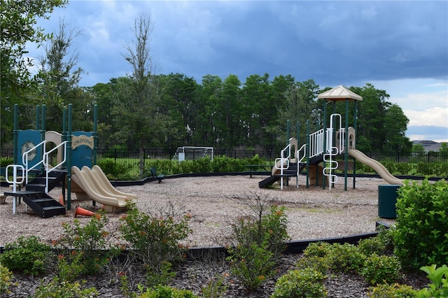 community playground featuring fence