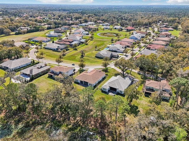 bird's eye view with a residential view