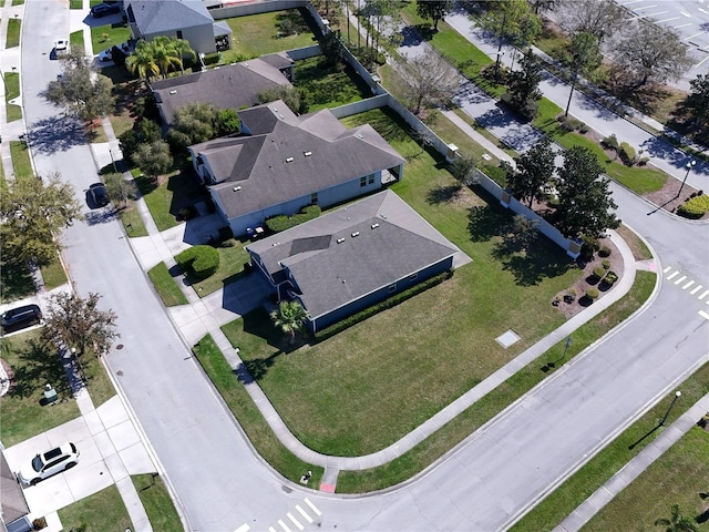 aerial view featuring a residential view