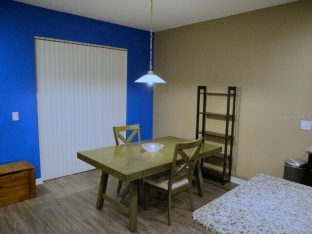 dining room featuring wood finished floors