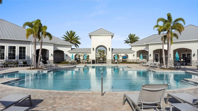 community pool featuring a patio