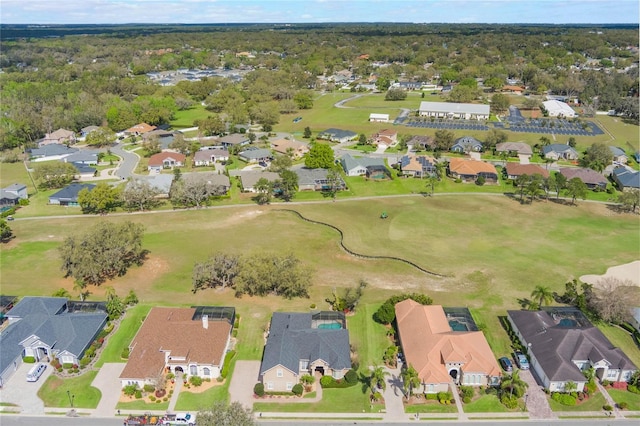 birds eye view of property featuring a residential view