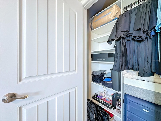 view of closet