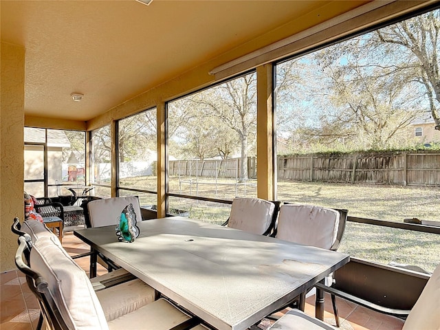 view of sunroom / solarium