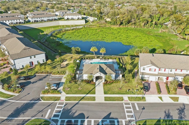 drone / aerial view featuring a residential view