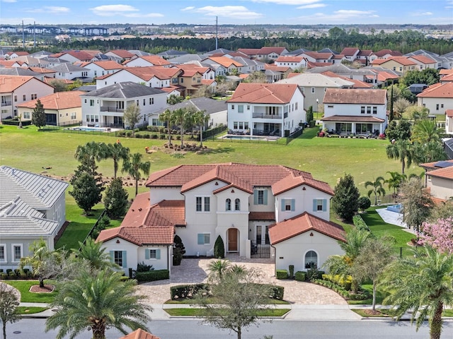 bird's eye view featuring a residential view