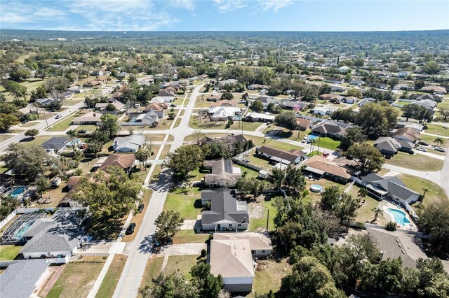 aerial view featuring a residential view