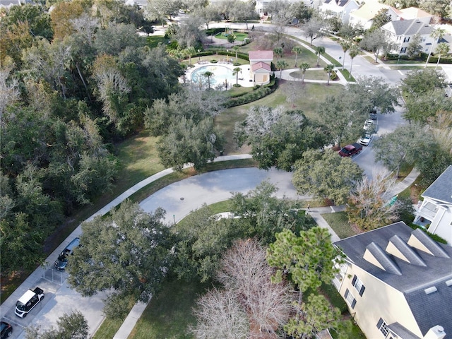 birds eye view of property featuring a residential view