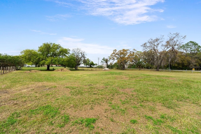 view of yard featuring a rural view