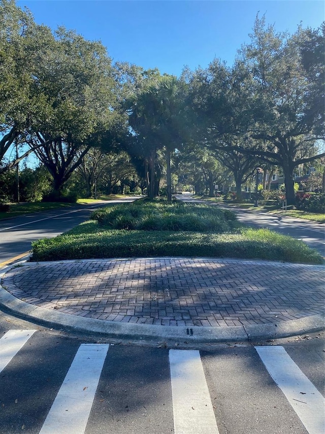 view of street with curbs and sidewalks