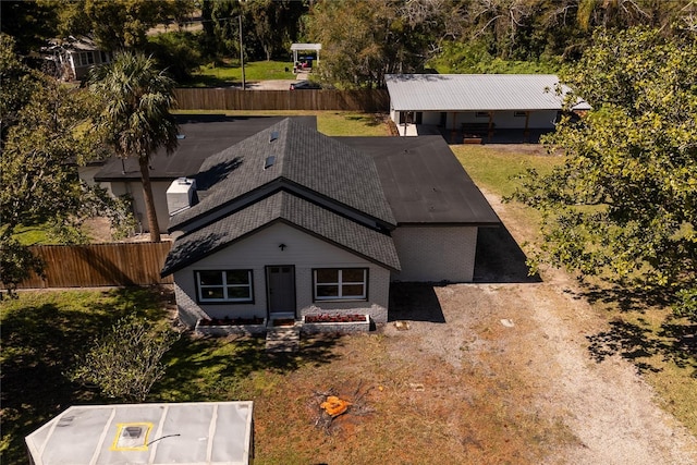 birds eye view of property