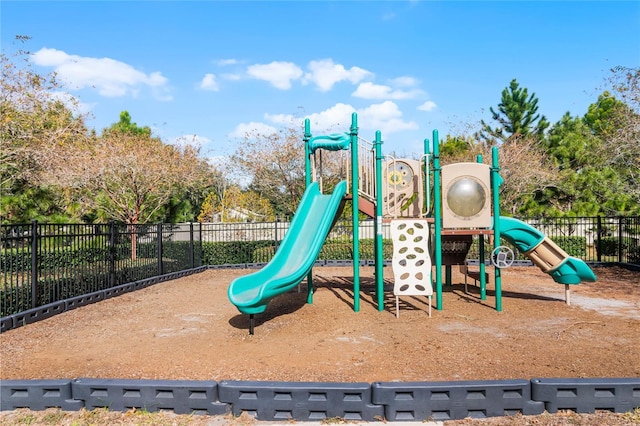 community playground with fence