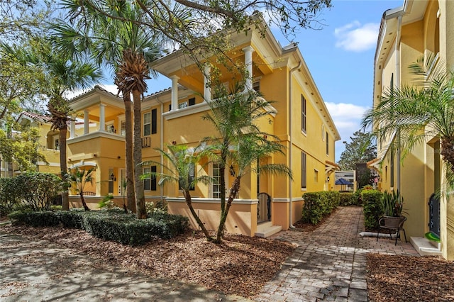 view of property exterior featuring stucco siding