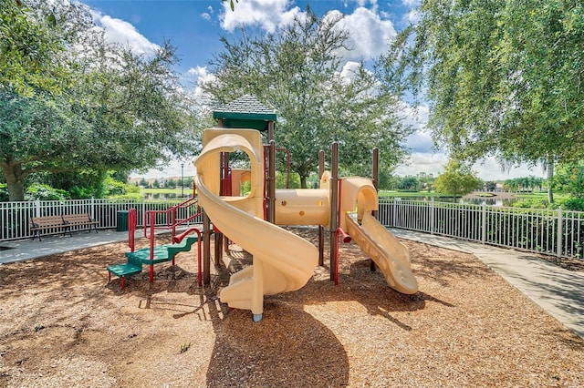 community playground featuring fence